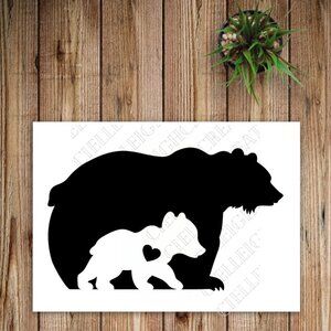🌞2 for $20🌞 Mama and Baby Bear vinyl decal